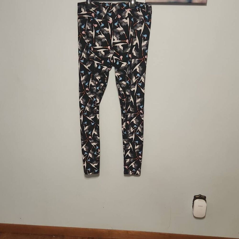 NEW Lularoe Ladies TC Leggings Stork Print IVF Gender Reveal Maternity